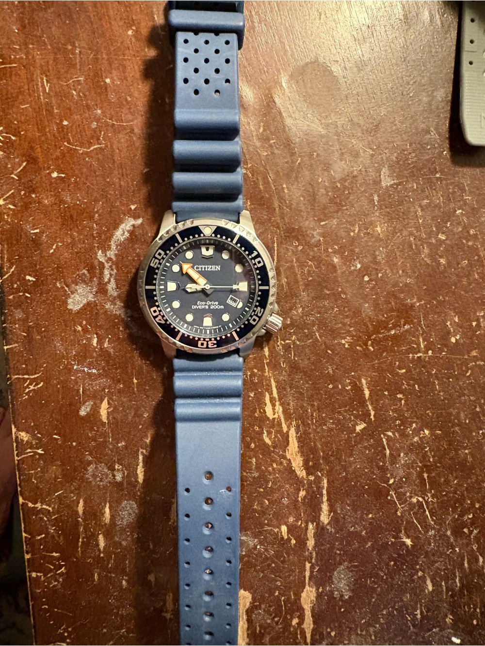 Citizen Promaster Eco-Drive Diver 200m Blue Dial 44mm Date Rubber Strap - Picture 2 of 9